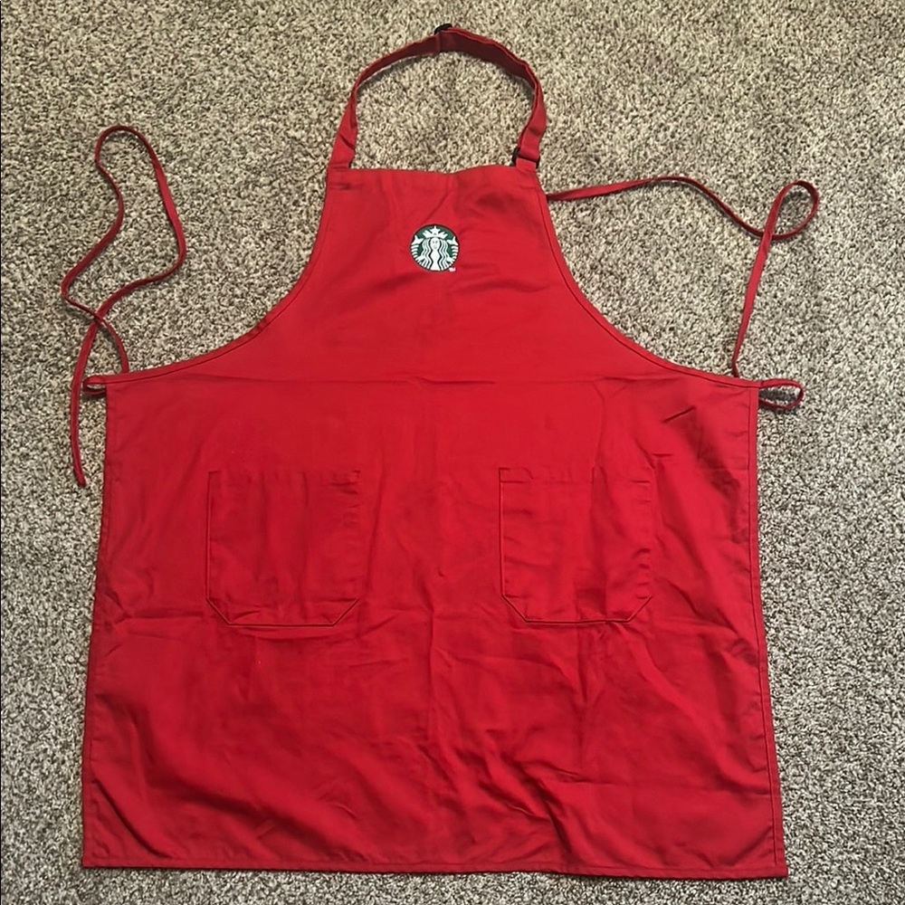 Red Apron with Logo